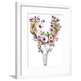 thumbnail image 1 of Deer Skull with Flowers  Watercolor, Framed Art Print Wall Art by Kris_art Sold by Art.Com, 1 of 5