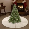 thumbnail image 2 of Falda para árbol de Navidad, tapete para árbol de fiesta, falda para árbol de Navidad, adornos navideños para nuevo Blanco, 2 of 5