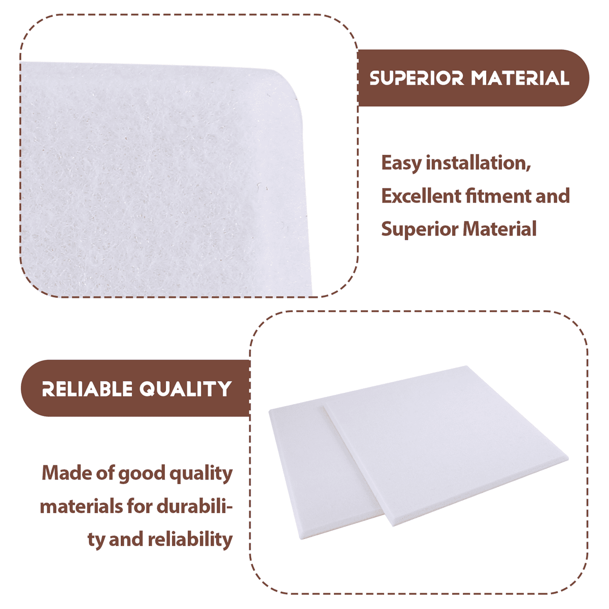 Self-Adhesive Acoustic Panels 12 Pack,12 x 12 x 0.4 inch Sound Proof Padding,Sound Absorbing Panel for Home ,White