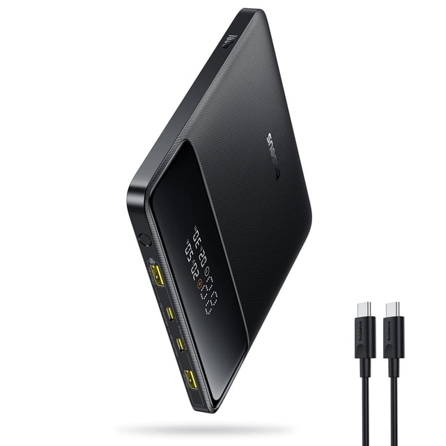 Baseus Laptop Portable Charger 100W 20000mAh, Blade Travel Power Bank Fast Charging 2 USB-C & 2 USB-A Port, Steam Deck Battery Pack for MacBook iPad