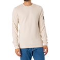thumbnail image 2 of Calvin Klein Jeans Badge Waffle Longsleeved T-Shirt, Beige, 2 of 5