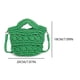 thumbnail image 2 of Bolso de mano JShteea Ganchillo para Mujer cruzado tejido verde, 2 of 9