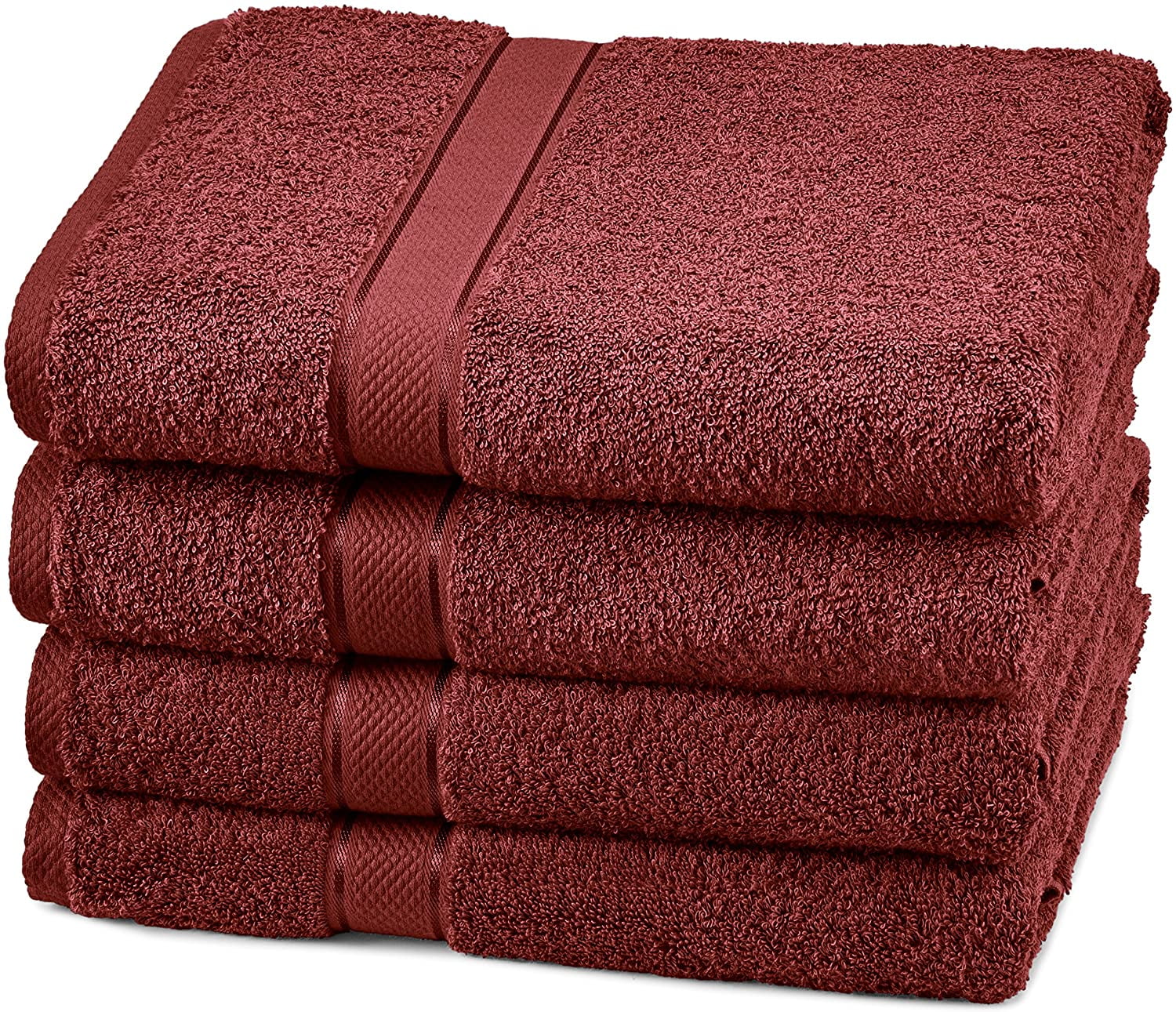 QUALITY Egyptian Cotton Soft Towels  6 Piece Bath & Hand Luxury Set Cranberry 