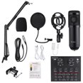 thumbnail image 6 of Podcast Microphone Bundle, Microphone Kit with Sound Card, Studio Equipment for YouTube TikTok Live Streaming Vlog, Broadcast Recording Studio Equipment Bundle, 6 of 8