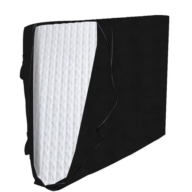 1 funda de colchón negra de 196 x 148 x 38 cm, 4 asas y cremallera, funda protectora de colchón impermeable.