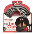 thumbnail image 3 of Cable Dog Tie Out PDQ con revestimiento de vinilo plateado, tamaño XL, 12 m, 3 of 3