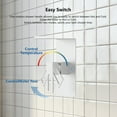 thumbnail image 5 of Brushed Nickel Shower Faucet Set with 8 Inch Rain Shower Head, Single Handle Shower System with Storage Shelf, Modern Wall Mounted Bathroom Fixture for Full Body Coverage, 5 of 9