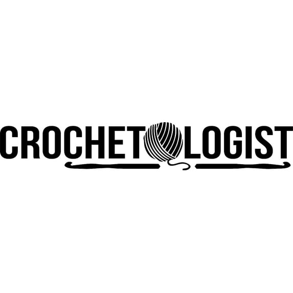 Crochetologist Ball Of Yarn Funny Needles Hobby Crafts Wall Decals for Walls Peel and Stick wall art murals Black Large 36 Inch