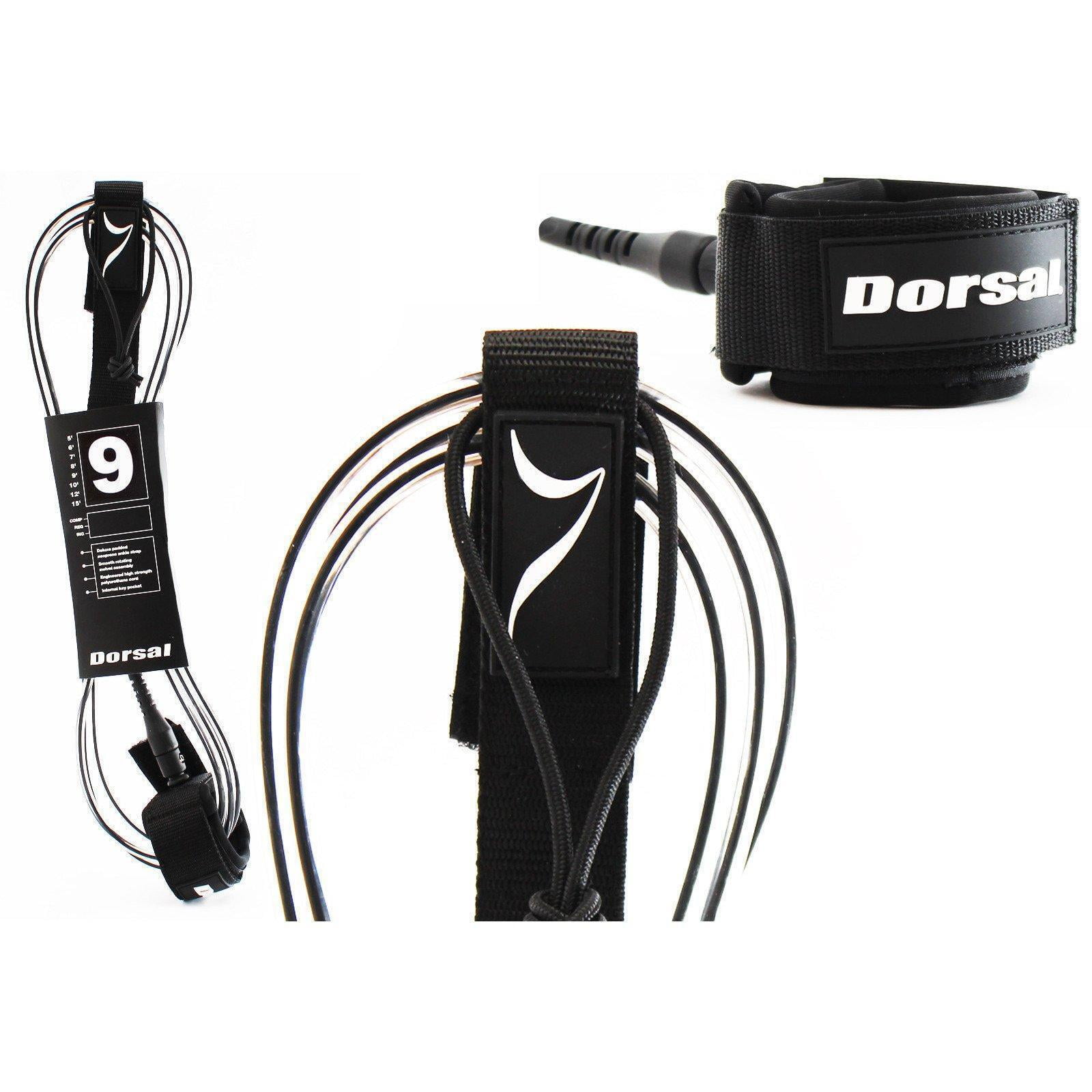 Details about   DORSAL Premium Stand Up Paddle board SUP Surf Leash 10' COILED Double Stainles 