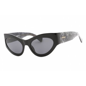 Swarovski Women\'s Sk6021 53Mm Polarized Sunglasses, Black Swarovski SK6021 100187 Women main image 4