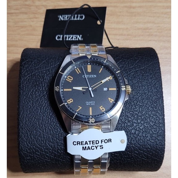 BRAND New Citizen Men's Quartz TwoTone Stainless Steel Bracelet Watch 42mm