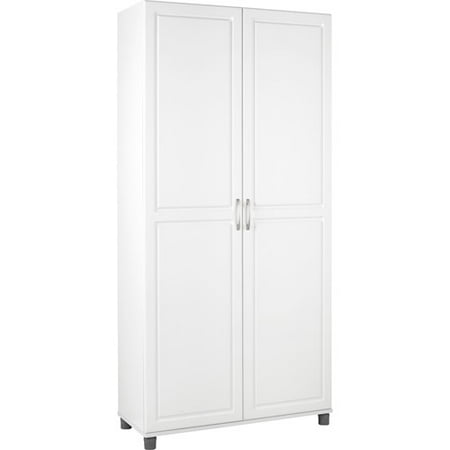 systembuild 36" utility storage cabinet, white 7363401pcom - walmart