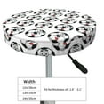thumbnail image 4 of Bingfone Happy Football Padded Round Bar Stool Cover Cushion with Elastic Fabric Round Chair Seat - Happy Football, 4 of 7
