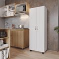 thumbnail image 2 of Mueble Auxiliar Maderkit Alicante Blanco Nevado 60 cm Ancho x 168.9 cm Alto x 40.5 cm Fondo, 2 of 10
