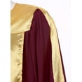 thumbnail image 7 of TiaoBug Womens Mens Choir Church Robe V-neck Long Sleeve Zipper Graduation Gown Burgundy L, 7 of 7