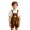 T10-Brown, variant on 4-5 Years Toddler Boy'S Trousers Elastic Waist Slacks Straight Leg Solid Color Trousers Fashion Bottoms Green