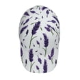 thumbnail image 4 of Naloa Original Classic Low Profile Hat Men Women Baseball Cap Dad Hat Adjustable Unconstructed Lavender Flowers Print Cap, 4 of 9