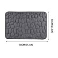 thumbnail image 3 of Memory Foam Bath Mat Massage Stone Embossed Bathroom Rugs Super Water Absorbent Machine Washable Bath Rugs Non-Slip Bath Mat Entrance Bedroom Floor Carpet Doormats Living Room, 3 of 3
