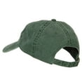 thumbnail image 3 of North Dakota with Map Outline Embroidered Washed Cotton Twill Cap - Dk Green OSFM, 3 of 5