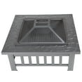 thumbnail image 4 of Fire Sense Stonemont Outdoor Firepit for Camping & Backyard Included Screen Lift Tool, Square ,Black, 4 of 10
