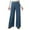Dark Blue, variant on vigerkar Women's Wide Leg Jeans Stretchy Mid Rise Elastic Waist Jeans Baggy Loose Denim Pants with Pockets Trendy Casual Black, S
