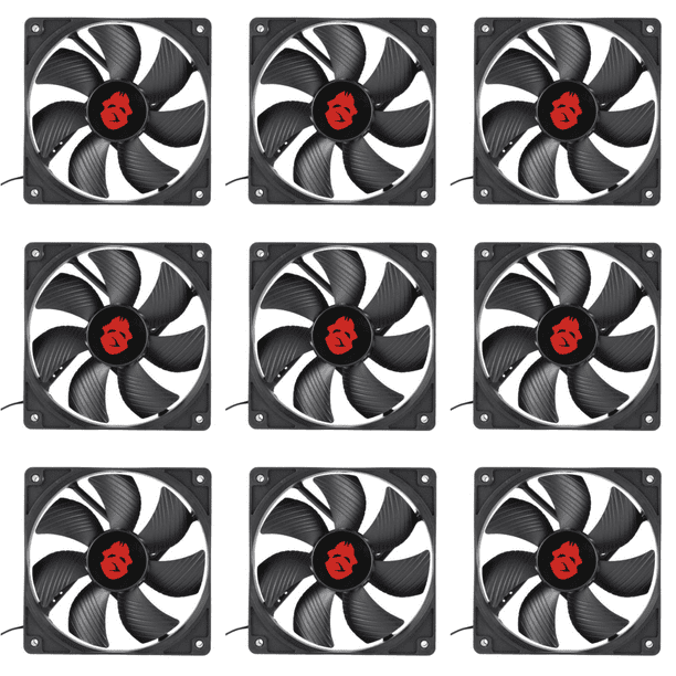 Radiador Caja PC Gran Volumen Aire Ventilador Chasis Escritorio Alta Velocidad 12cm Y 4 Pines