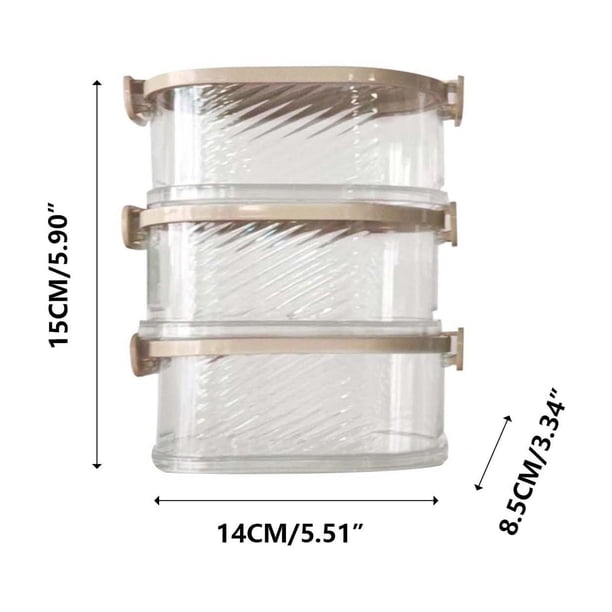 Caja de almacenamiento de especias, bote de condimentos con tapa, organizador para pimienta de Sichuan, hierbas secas, contenedor hermético apilable para encimera o armario de cocina para la
