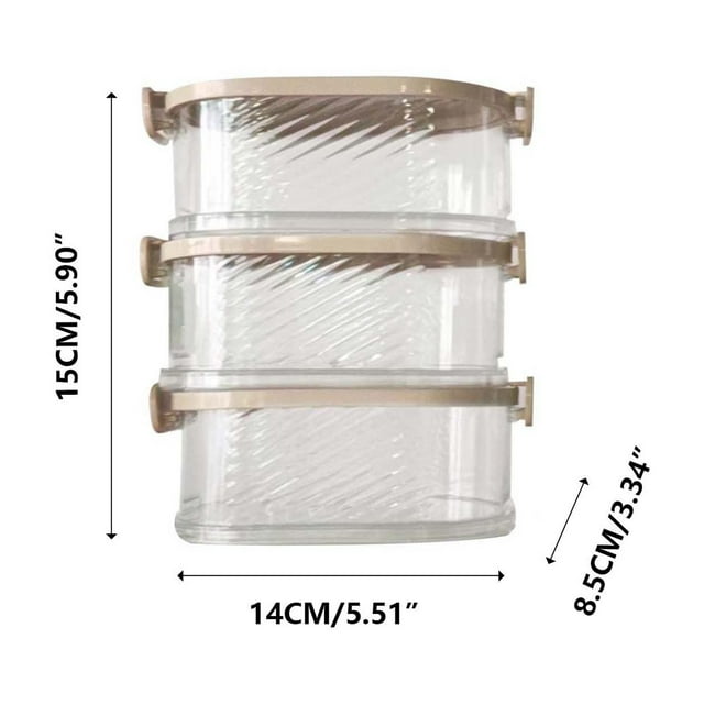 Lksixu Vegetable Flavored Spice Storage Box Seasoning Can Box Household Kitchen High-end Sichuan Pepper Seasoning Storage Box Sorting And Storage Storage Bins Organizers and Storage
