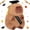 Black, variant on Capybara Plush-Graduation Gifts Capybara Stuffed Animal with Tassel Graduation Blue Cap and Congrats Grad Sash,Cute Capybaras Plushies Gifts for Kids Adults Students Graduate Favors,9.1”