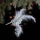 thumbnail image 1 of Adorno colgante de pájaros con plumas, pájaros vivos, decoración navideña para árbol de Navidad, ambiente festivo, 1 of 6