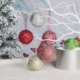 thumbnail image 5 of Bola de espuma de seda para decoración navideña, bola de fibra con purpurina brillante, bola decorativa de espuma de seda brillante de 5 cm, 5 of 5