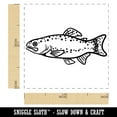 thumbnail image 2 of Rainbow Trout Fish with Spots Fishing Self-Inking Rubber Stamp Ink Stamper - Fuchsia Ink - Small 1 Inch, 2 of 7