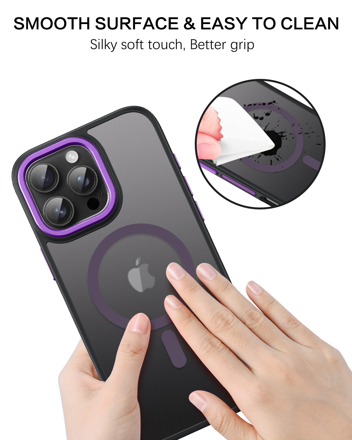Bentoben iPhone 16 Pro Max Case Purple Matte photo 8