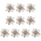 thumbnail image 1 of Advancent 10 piezas de flores artificiales de Navidad, flor de Pascua con purpurina, flor falsa reutilizable, manualidades DIY, fiesta de boda, Año Nuevo Kits de decoración para fiestas champán Advancent HA008610-05, 1 of 6