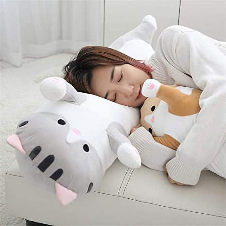 90cm Big Size Fluffy Back Cushion Huggable Sleeping Pillow