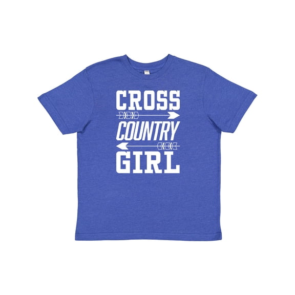 Inktastic Cross Country Girl with Arrows Youth T-Shirt