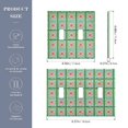 thumbnail image 2 of Yayeee Toggle Light Switch Wall Plate 3-Gang 6.37"x4.48" Decorative Outlet Cover, Green Blossom Mosaic, 2 of 7