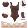 thumbnail image 4 of MANIFIQUE Shapewear Bodysuits for Women Seamless Tummy Control Compression Low Back Thong Bodysuit, 4 of 6