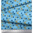thumbnail image 2 of Soimoi Velvet Fabric Leaves & Floral Decor Fabric Printed Yard 58 Inch Wide, 2 of 3