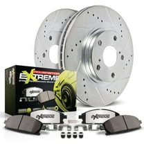 PowerStop Front Z26 Street Warrior Carbon-Fiber Ceramic Brake Pad and Drilled and Slotted Rotor Kit Fits: CHEVROLET Select Models K1444-26