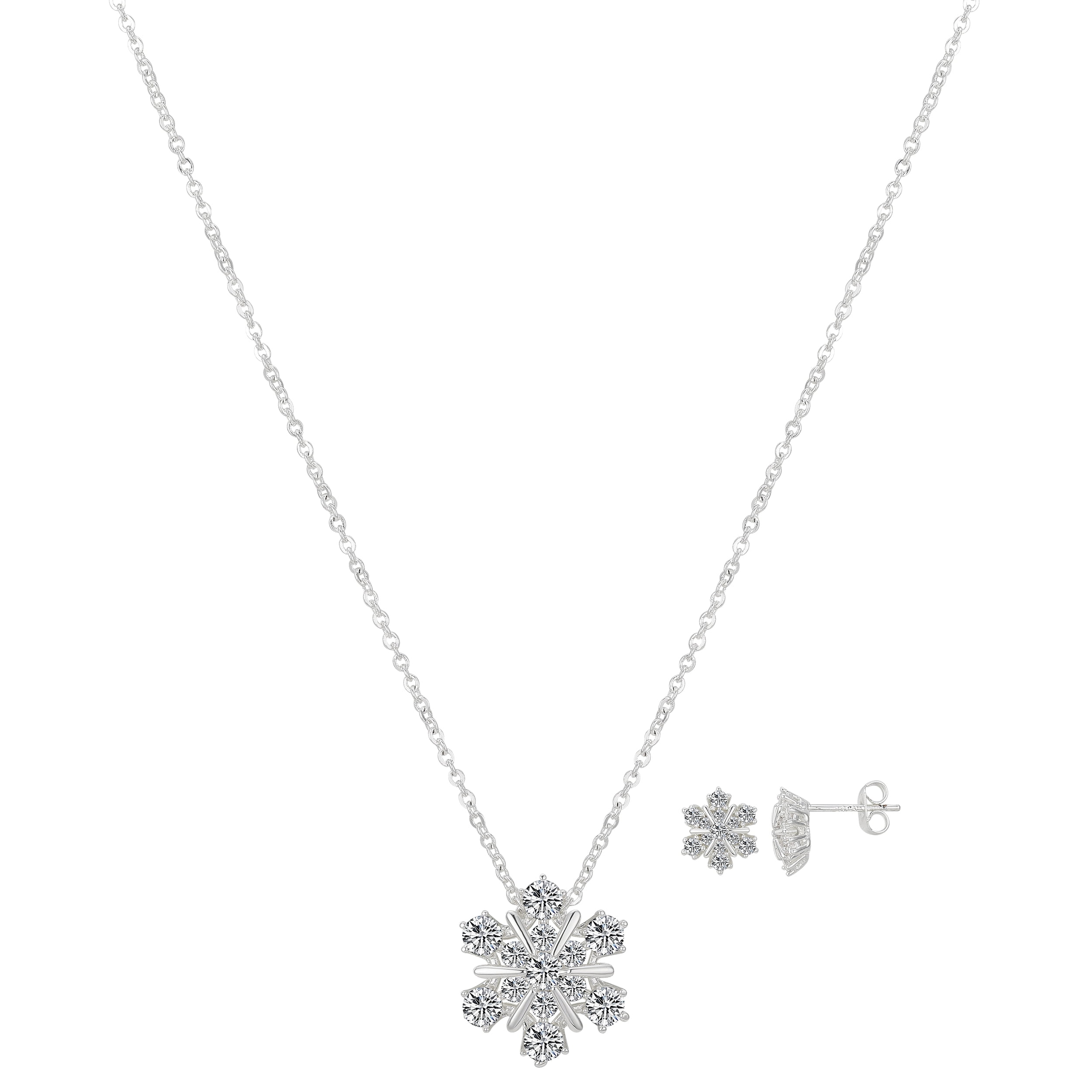 Believe By Brillianc Fspb Cz Snowflake Set