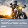 thumbnail image 3 of Unique Bargains 65cm 25.59" Length 10mm Motorcycle Hydraulic Brake Line Oil Hose Pipe 28° 0° Stainless Steel Silver Tone, 3 of 6