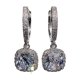 thumbnail image 2 of HomeKingdee Fashion Women's Ear Hook Earrings with Square Zirconia - Shimmering Eye-Catching Dangle Earrings for Daily Wear and Formal Occasions, 2 of 6