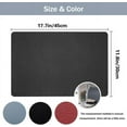 thumbnail image 2 of PVC Heat Resistant Placemats Set of 6, Waterproof Wipeable Floor Place Mats, Non-Slip Easy Clean Table Mats for Kitchen Table Decor, 12x18 Inch (Black), 2 of 6