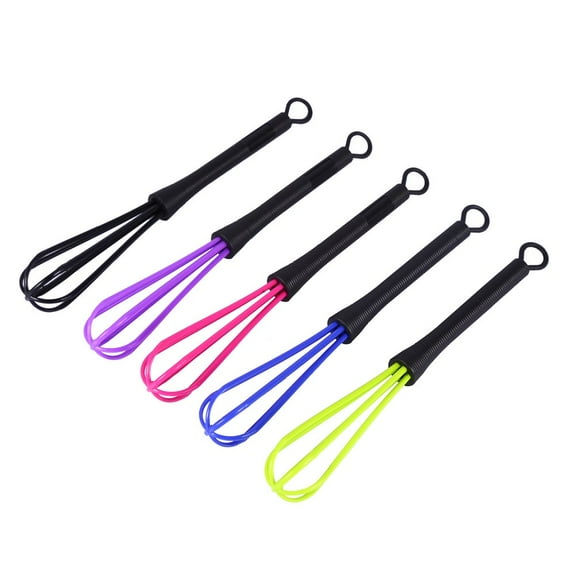 Professional Plastic Whisk Set, Mini Size Mixing Tool For Rapid Mixture In Salon Or Kitchen