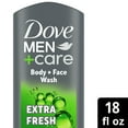 thumbnail image 3 of Dove Men+Care Refreshing Hydrating Face & Body Wash for Men Extra Fresh All Skin, 18 oz, 3 of 8