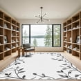 thumbnail image 2 of ODIKA 6'x9' Machine Washable Non-Slip Area Rug, Art Nouveau Black High Traffic Rug with Pad, Gray, 1055897, 2 of 8
