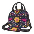 thumbnail image 1 of Cauagu Cinco De Mayo Floral for Insulated Lunch Box Lunch Bag with Adjustable Shoulder Strap Soft Cooler Cooling Tote for Adult Men Women for Office Picnic Hiking Beach, 1 of 7