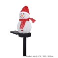 thumbnail image 5 of LED Solar Outdoor Light Christmas Snowman Inserted In The Ground Decoration Landscape Lawn Light Waterproof Garden Decoration, Pink, 5 of 5