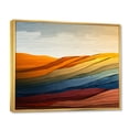 thumbnail image 2 of Designart "horizon Bold And Expressive Mountains I" Modern Floater Framed Canvas Art Print, 2 of 7